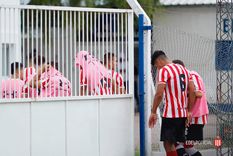 Así se retiraron los jugadores del Pincha Foto: Estudiantes de La Plata Así se retiraron los jugadores del Pincha Foto: Estudiantes de La Plata