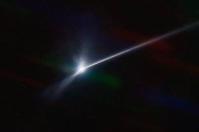 MDZol | La imagen muestra un rastro de escombros del asteroide golpeado por una nave espacial de la NASA que se extiende por miles de kilómetros. Foto: CTIO/NOIRLAB/SOAR/NSF/AURA/T KARETA, M KNIGHT