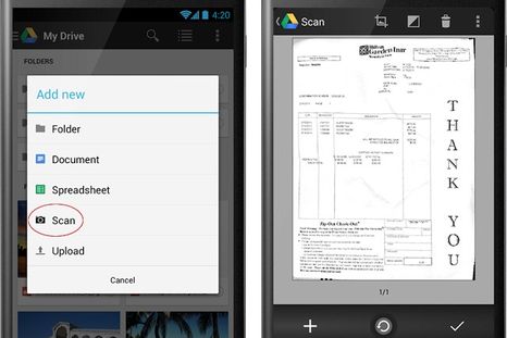 Escanea documentos con Google Drive desde tu celular