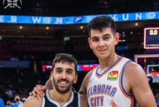 Campazzo y Deck, dos de los tres argentinos en la NBA junto a Bolmaro Foto: Denver Nuggets