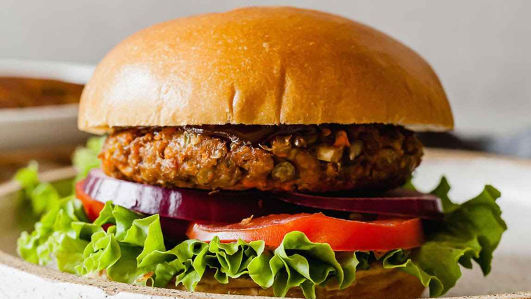 Receta de hamburguesa de lentejas Receta de hamburguesa de lentejas