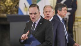 Manuel Adorni no pudo hacer el anuncio que el Gobierno tenía planeado para el último día de campaña. Foto: Noticias Argentinas