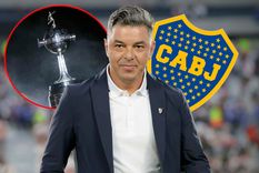 Gallardo le lanzó una chicana indirecta a Boca por su ausencia en la Libertadores. Foto: Fotobaires, archivo y Paladar Negro