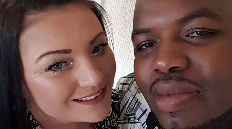 Rachel Ohene-Adjei y su marido, Eric. Foto: Daily Mirror.