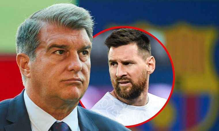 Laporta volvió a referirse a la salida de Messi.