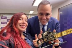 El vocero presidencial Manuel Adorni llevó a su coordinadora de contenidos digitales, la tiktoker libertaria Macarena Jimena Rodríguez, al Vaticano. Foto: NA