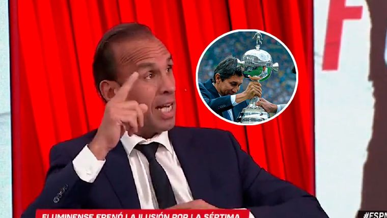 Cruce de referentes de Boca: el Mono Navarro Montoya apuntó contra el Patrón Bermúdez Foto: ESPN