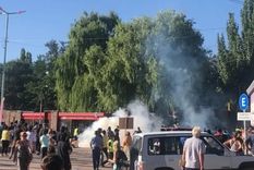 La protesta antiminera en Uspallata terminó en disturbio. Foto: Archivo