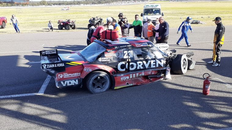 Así quedó el Torino de Manu. Foto: @mansillamauri