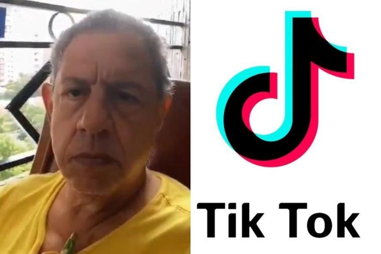 TikTok, abuelo, bebé