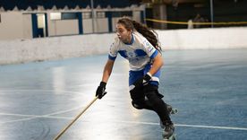Pilar Abaid una de las dos jugadores del hockey local en la selección nacional.&nbsp;