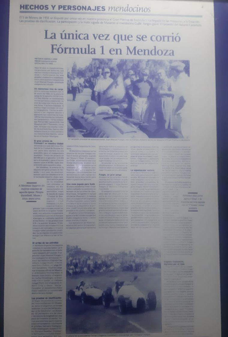 Este recorte se encuentra exhibido en la sede del Automóvil Club Mendoza. Este recorte se encuentra exhibido en la sede del Automóvil Club Mendoza.