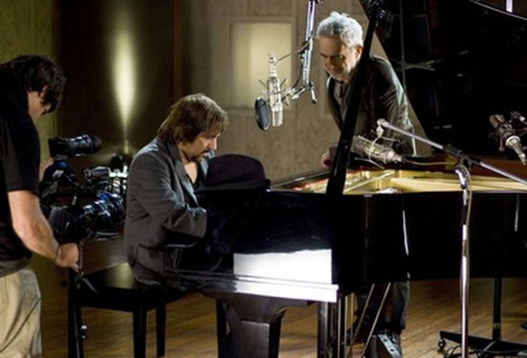 Lalo Mir junto a Alejandro Lerner.