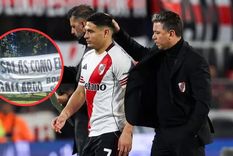 La gente de Racing se acordó de Salas y Gallardo antes del clásico del morbo. La gente de Racing se acordó de Salas y Gallardo antes del clásico del morbo.