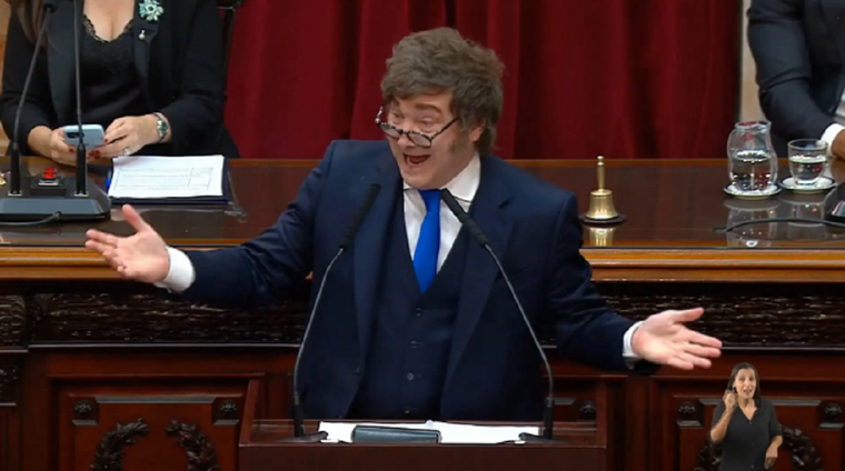 milei en el congreso