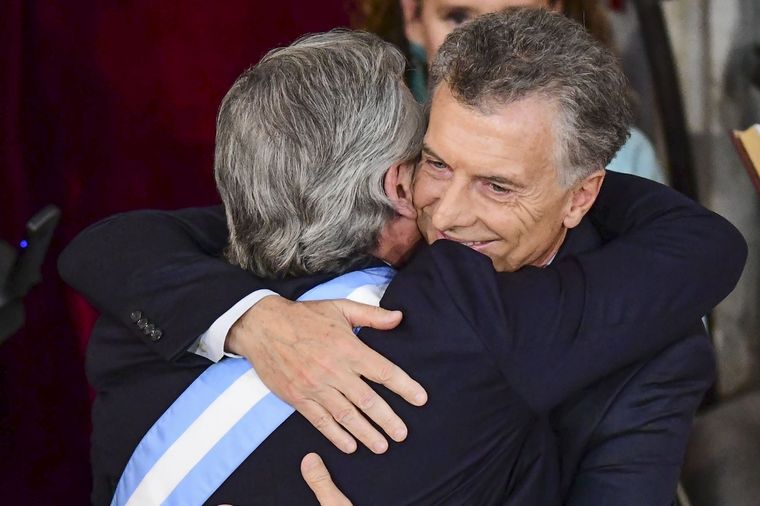Macri y Alberto, la imagen del año. Macri y Alberto, la imagen del año.
