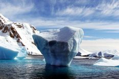 Témpanos de hielo en el Ártico. Foto: Dpa.