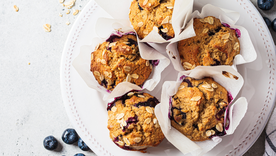Cómo hacer muffins integrales con arándanos Cómo hacer muffins integrales con arándanos