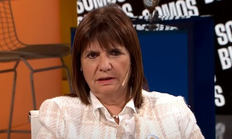 La ministra de Seguridad, Patricia Bullrich Foto: Captura de pantalla TN