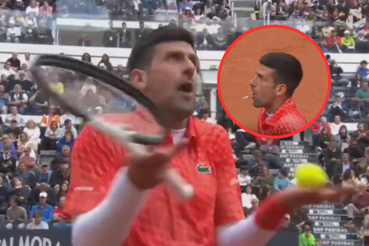 Djokovic explotó contra el juez de silla y fue eliminado del Masters 1000 de Roma