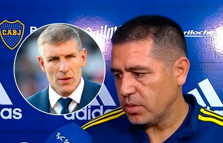 Riquelme - Palermo Román aseguró que el Titán es uno de los ídolos más grandes de Boca y que La Bombonera es su casa.