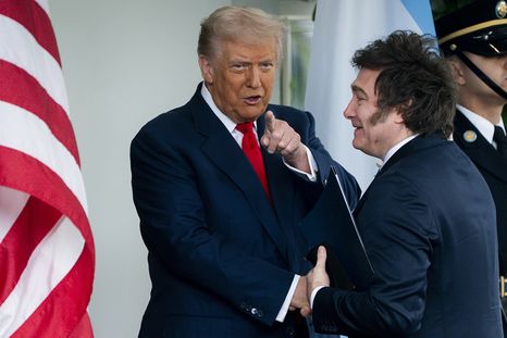 Javier Milei y Donald Trump en la Casa Blanca Javier Milei y Donald Trump en la Casa Blanca