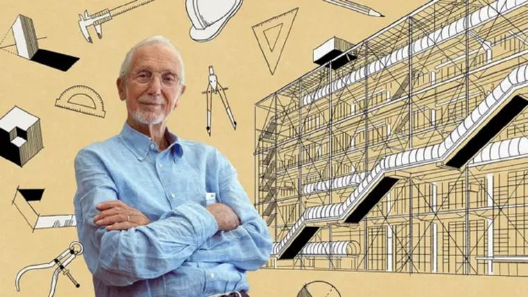 El arquitecto Renzo Piano, coautor del diseño con Richard Rogers, nunca pensó que se iban a ganar. Foto: BBC