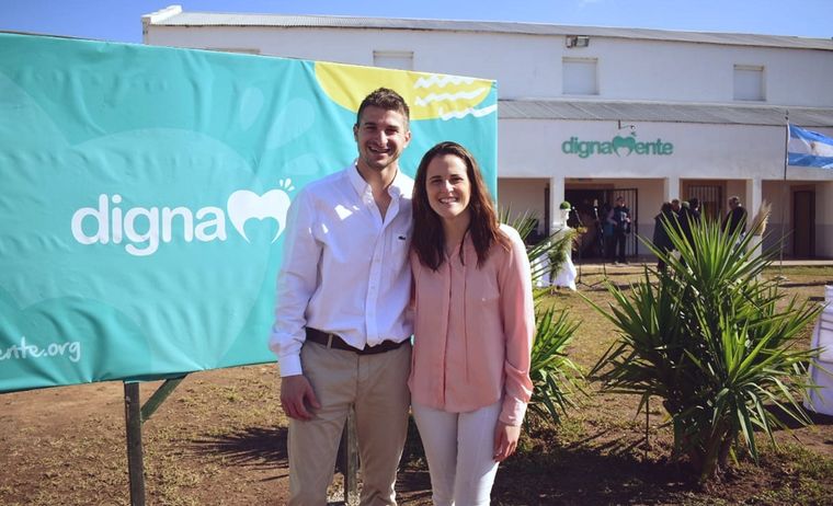 Heriberto Roccia y Sol Scheurer, fundadores de una ONG que lucha contra la violencia infantil. Foto: Gentileza