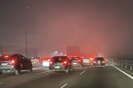 Así está la Panamericana altura camino del Buen Ayre. Así está la Panamericana altura camino del Buen Ayre.