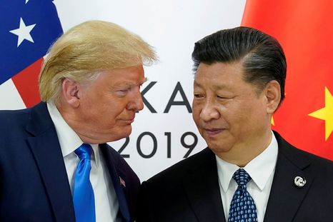 Donald Trump y Xi Jinping, el presidente de China. Donald Trump y Xi Jinping, el presidente de China.