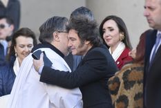 Javier Milei llegó al Te Deum Foto: Juan Mateo Aberastain/MDZ