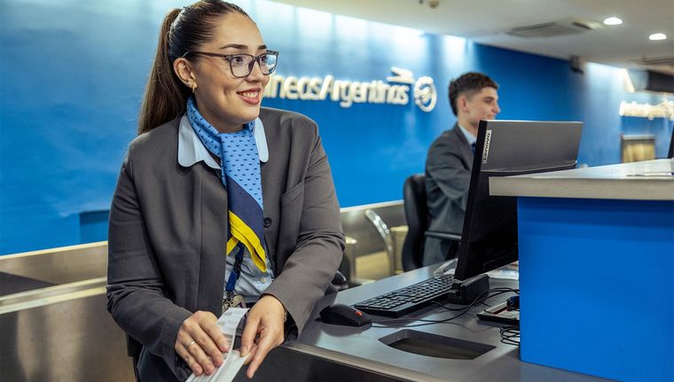 Aerolíneas Argentinas fue catalogada con cuatro estrellas, por detrás de las cinco que recibió la chilena Latam. Foto: Aerolíneas Argentinas