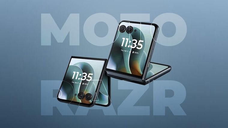 La versión rosa con textura ondulada del Razr 2026 busca conquistar al público joven. La versión rosa con textura ondulada del Razr 2026 busca conquistar al público joven.
