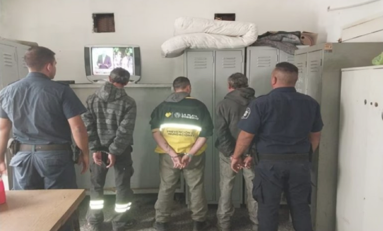 Los detenidos por el hecho Foto: NA