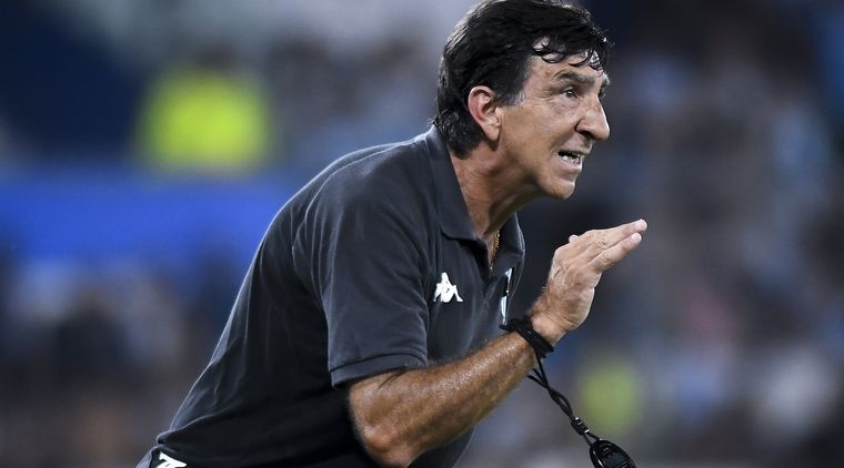 El técnico habló tras su primer triunfo en el torneo. Foto: Racing Club