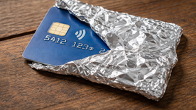 Las tarjetas con pagos sin contacto usan radiofrecuencia, y por eso algunas personas optan por cubrirlas con papel aluminio cuando las llevan en la billetera. Las tarjetas con pagos sin contacto usan radiofrecuencia, y por eso algunas personas optan por cubrirlas con papel aluminio cuando las llevan en la billetera.