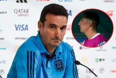 Scaloni dejó afuera del banco a Di María en el partido contra Australia porque no lo vio en condiciones para jugar. Foto: EFE