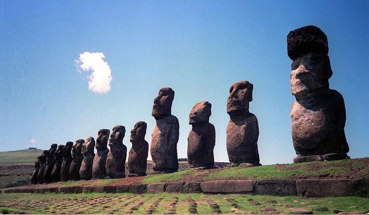 Rapa Nui, un espacio sagrado, con evidencias de culturas diversas. Foto: Efe.