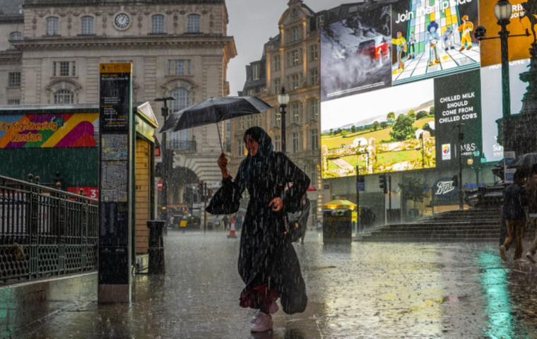 Desde el comienzo de 2026, no paró de llover en algunas partes de Reino Unido.