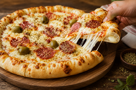 Conocé aquí la receta para la pizza con borde relleno. Conocé aquí la receta para la pizza con borde relleno.