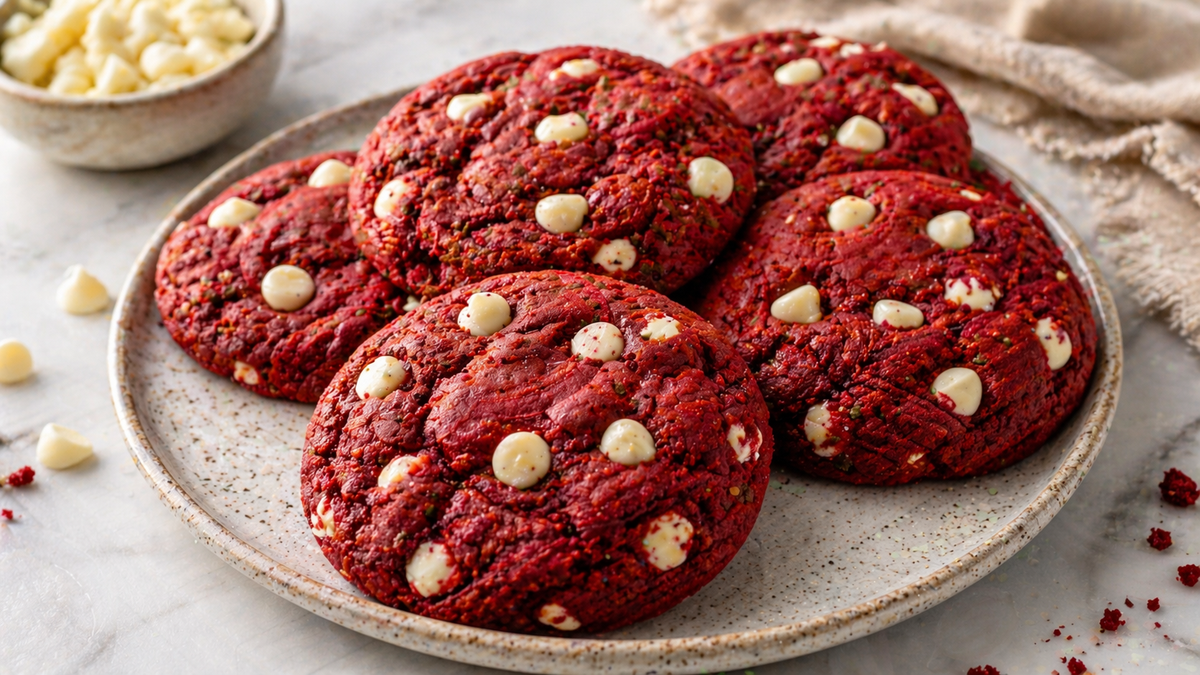 Galletas red velvet: la receta casera que conquista paladares