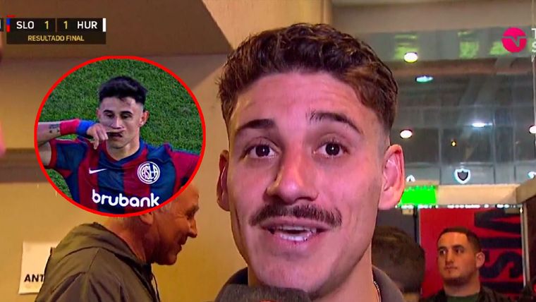 Cóccaro le respondió a Bareiro tras el picante festejo del final en San Lorenzo-Huracán