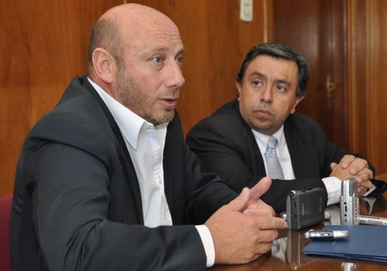 Raúl Benítez y Raúl Mercau confirmaron el nuevo cupo a mosto. Foto: Pachy Reynoso/MDZ