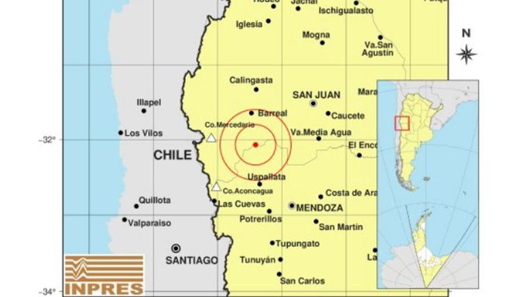 El epicentro fue en la provincia de San Juan y tuvo una magnitud de 4.6. 