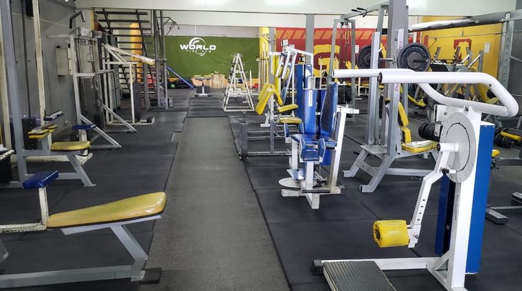 Desolación total en los gimnasios. Foto: Gentileza