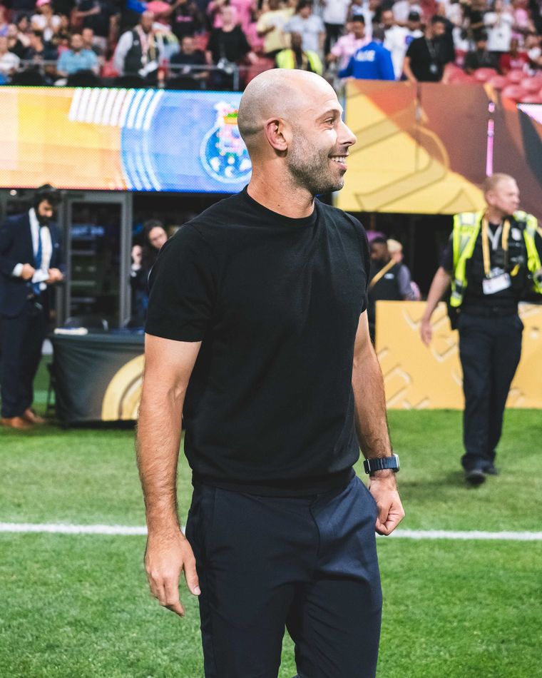 Javier Mascherano, en el partido entre Inter Miami-Porto por el Mundial de Clubes. Javier Mascherano, en el partido entre Inter Miami-Porto por el Mundial de Clubes.