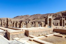 Persépolis, atacada por líquenes. Foto: Wikipedia.