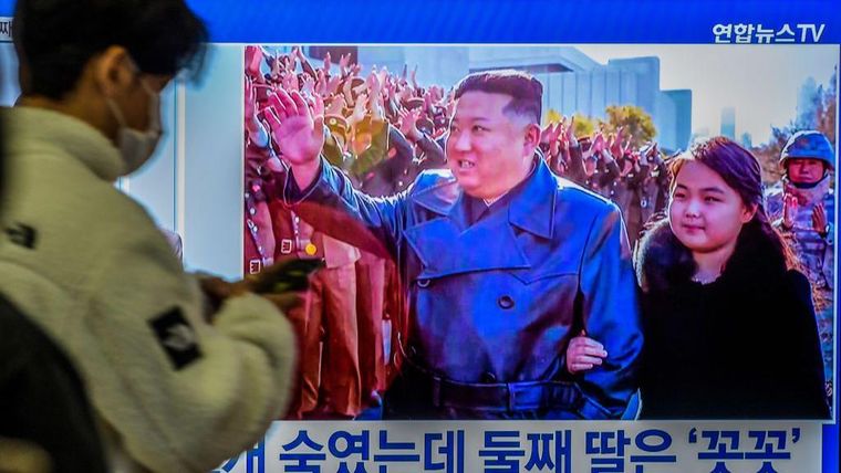 Otra imagen de Kim junto a su hija, en noviembre de 2022.