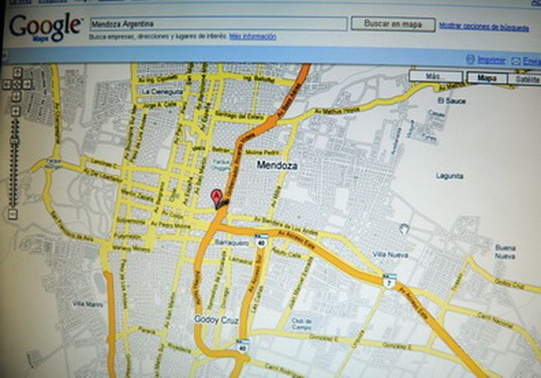 La oferta de google se amplió a mapas locales. Foto: MDZ