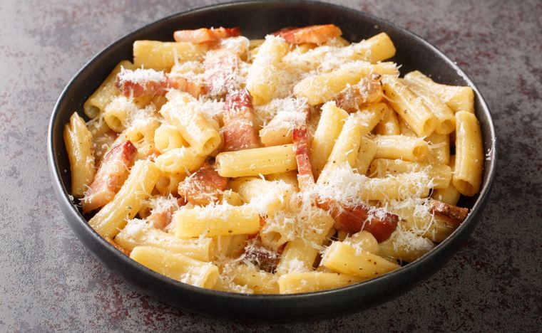 Pasta a la gricia Una receta simple y deliciosa para hacer en minutos Foto: Shutterstock